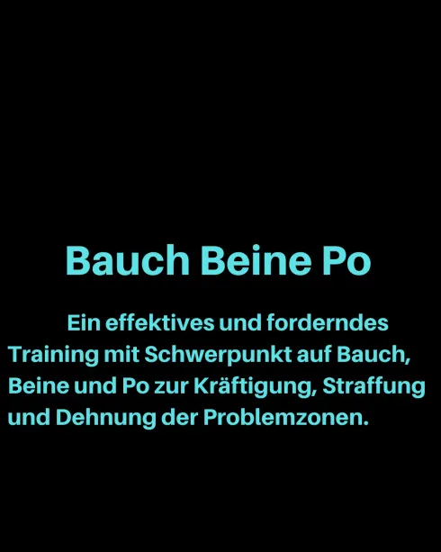 Bauch Beine Po ONLINE @ Feelgood Fitness by Beth