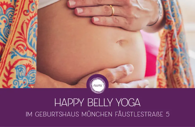 Schwangerschaftsyogakurs:  »Happy Belly« | ab Okt. | Geburtshaus München @ Studio numi | Glockenbach | Yoga, Pilates & Entspannung