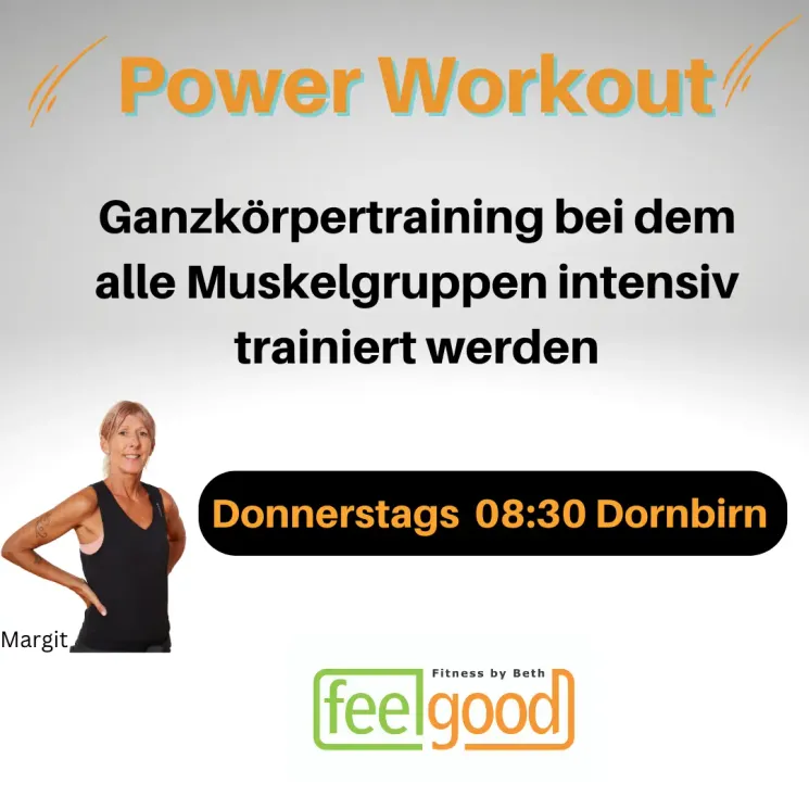  Power Workout ONLINE @ Feelgood Fitness by Beth