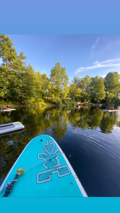 Floatyoga im Freibad Langsee @ Mahena Yoga