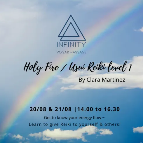 Holy Fire/Usui Reiki Level 1 - Certification @ Studio Infinity