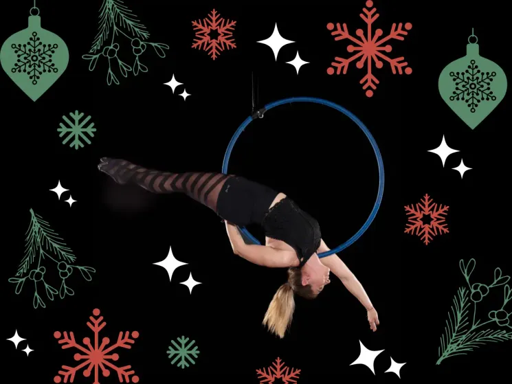 Aerial Hoop - "Bye, bye Santa"- Choreo @ Aerial Infinity