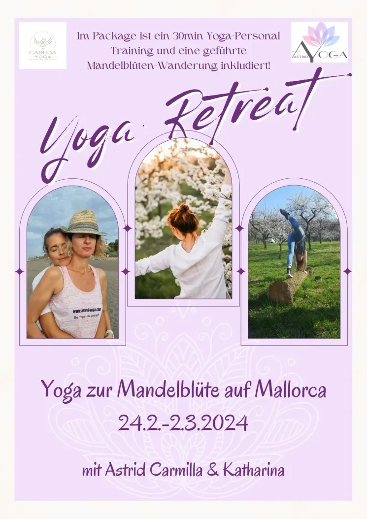 Yoga zur Mandelblüte auf Mallorca 24.2.-2.3.2024 @ Prana