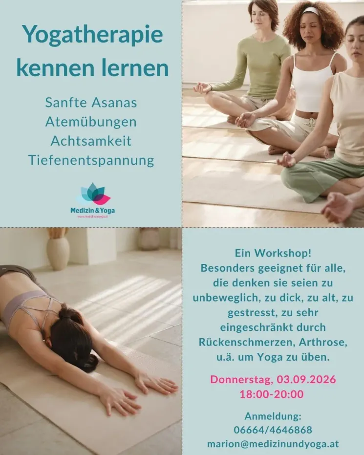 Yogatherapie kennen lernen @ Medizin und Yoga