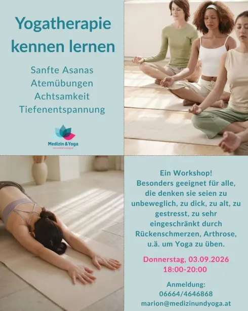 Yogatherapie kennen lernen @ Medizin und Yoga