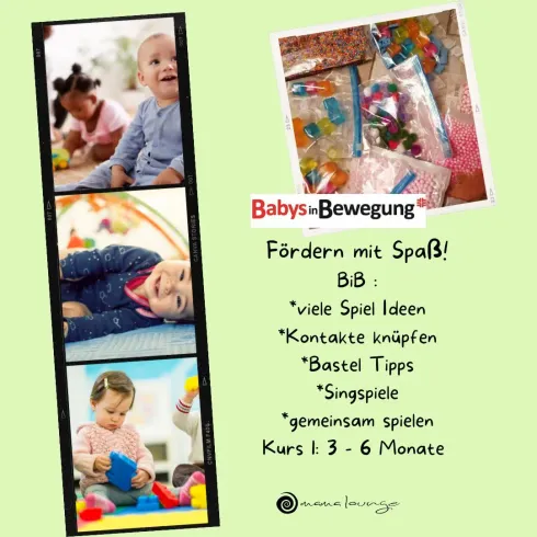 Schnupperkurs: Babys in Bewegung - mit allen Sinnen  (4  - 7 Monate) @ Yogalounge Herrenberg