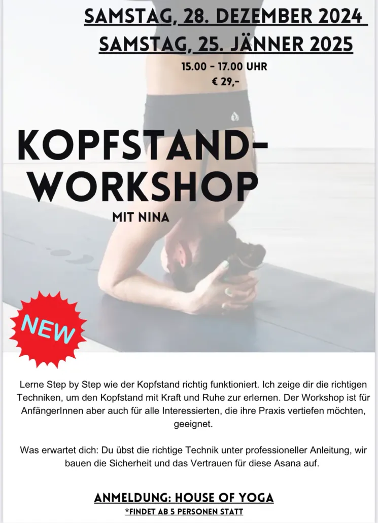 Kopfstand Workshop @ House of Yoga