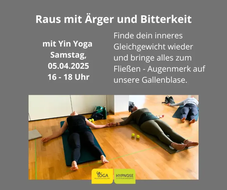 Yin Yoga Workshop 05.04.2025 (ONLINE) @ Yoga & Hypnose Zentrum Schopfheim, Lebensfreude eG