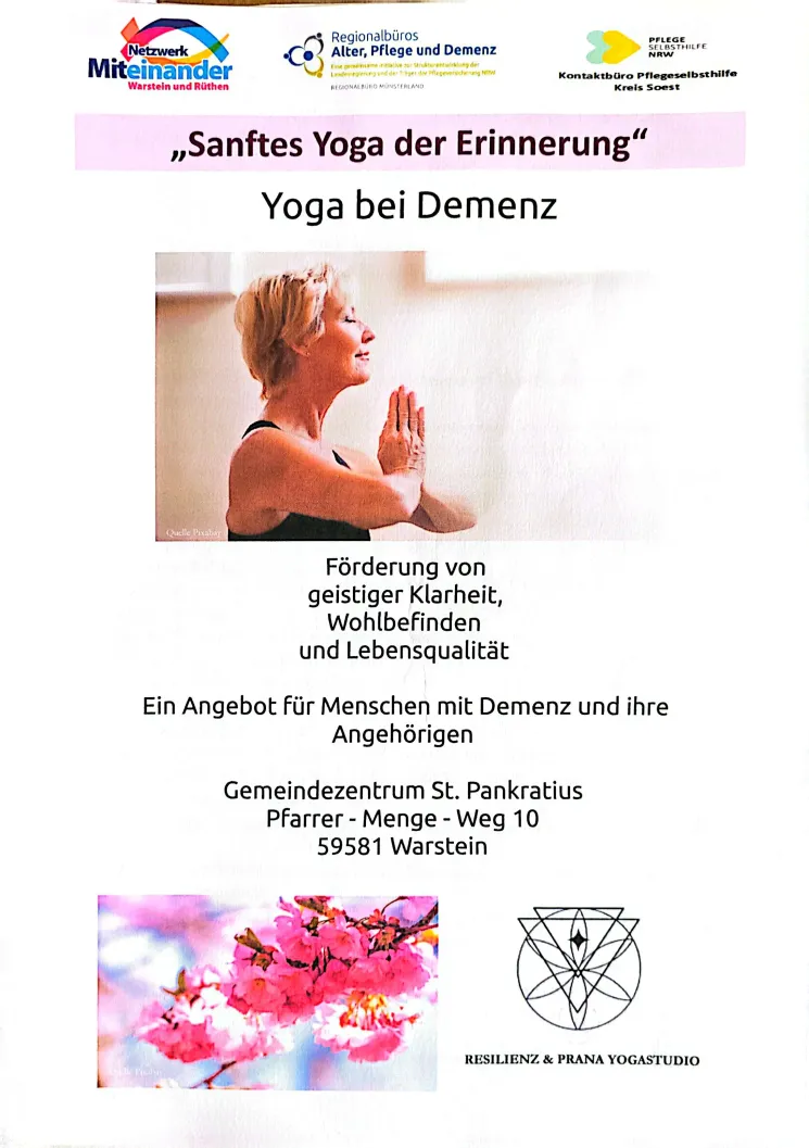 Infoveranstaltung " Yoga für Menschen mit Demenz" -Sanftes Yoga der Erinnerung @ RESILIENZ & PRANA YOGASTUDIO