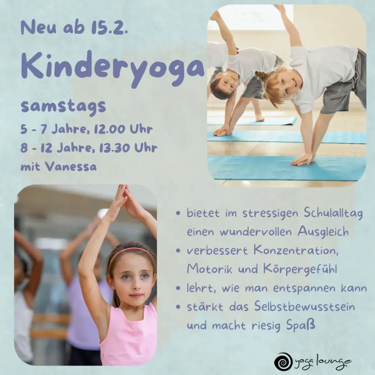 Kinderyoga (8 - 11 Jahre) @ Yogalounge Herrenberg