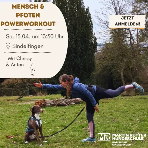 Mensch & Pfoten PowerWorkout @ Martin Rütter Hundeschule Böblingen/Sindelfingen