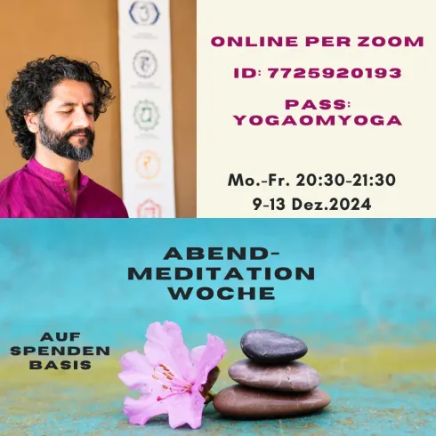 Abend Meditation Woche @ Studio YogaOmline