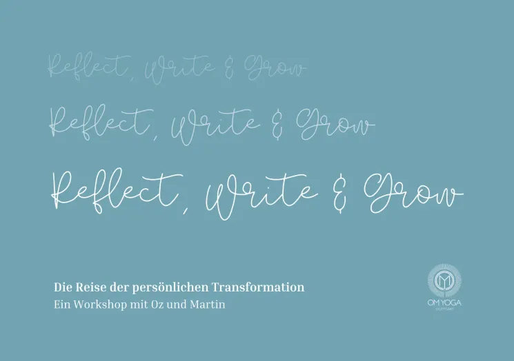 Reflect, Write & Grow - Workshop mit Oz & Martin @ OM Yoga Stuttgart