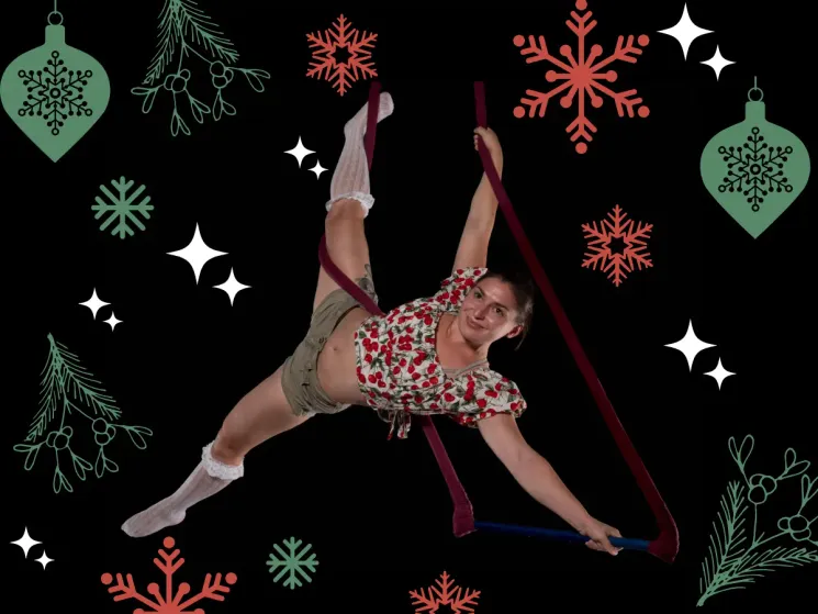 Aerial Trapez - "Tangling around the xmas trapeze" @ Aerial Infinity