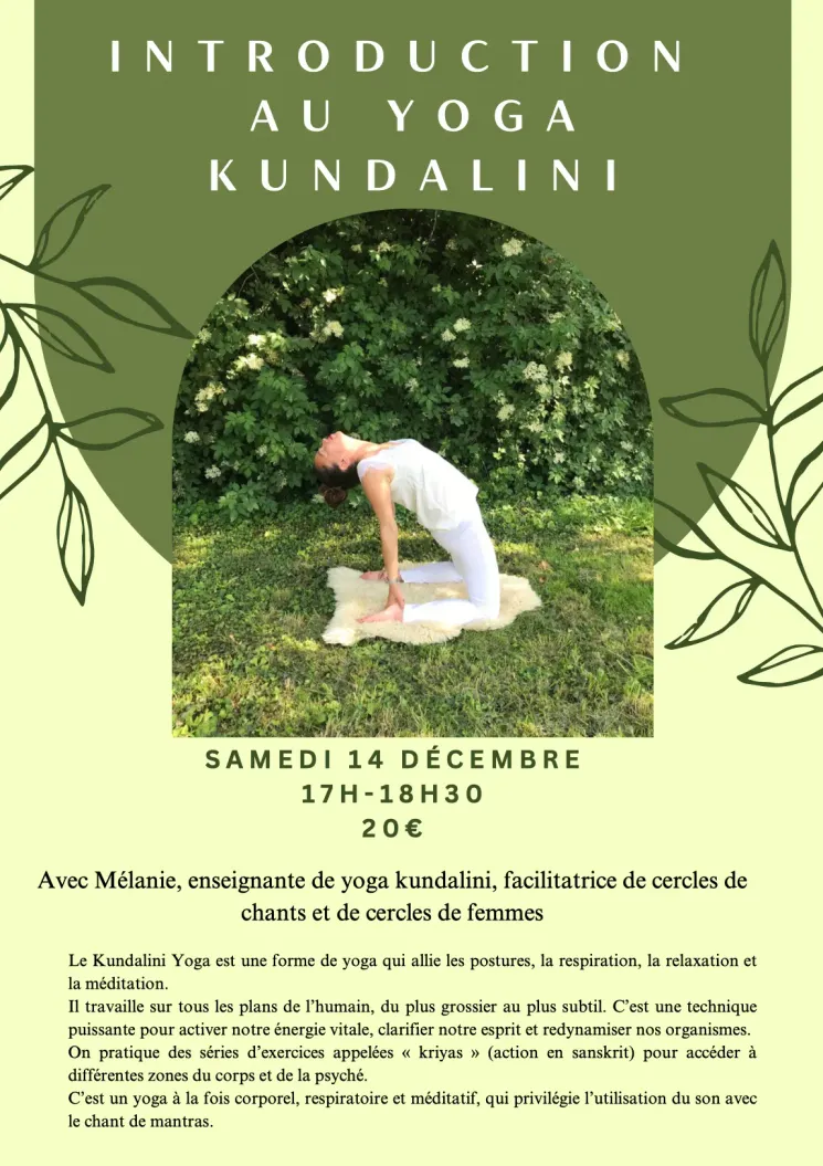 ATELIER INTRODUCTION KUNDALINI YOGA @ YOGAIAME