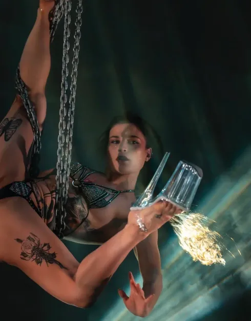 Sensual Aerial Chains for Beginners with Love Cervere @ artifly pole dance studio