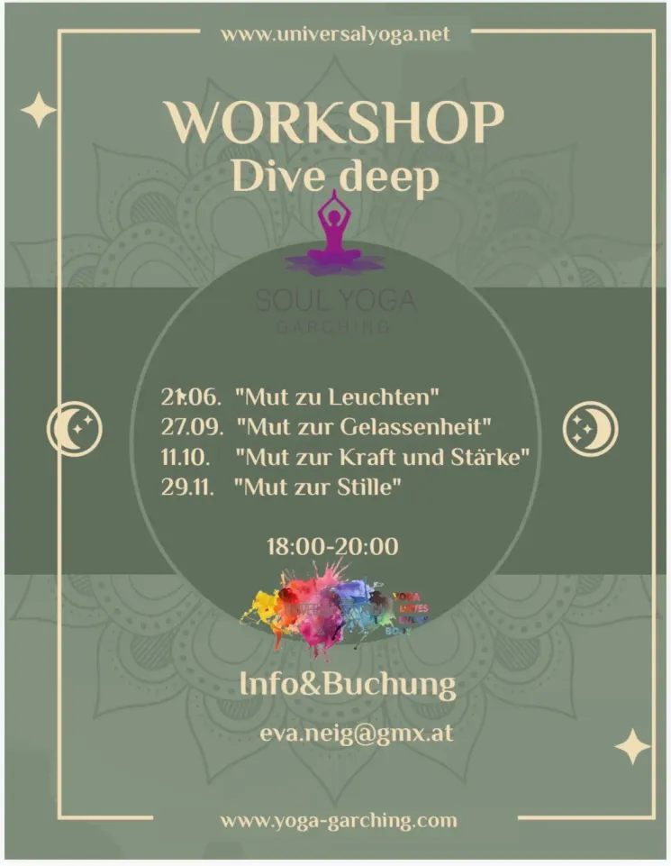 Dive Deep Yoga Workshop Reihe @ Soul Yoga Garching