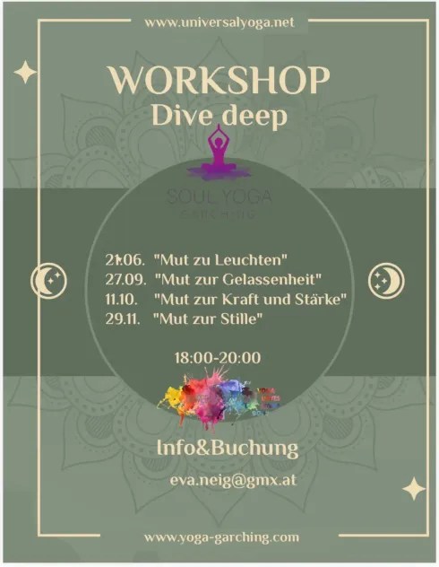 Dive Deep Yoga Workshop Reihe @ Soul Yoga Garching