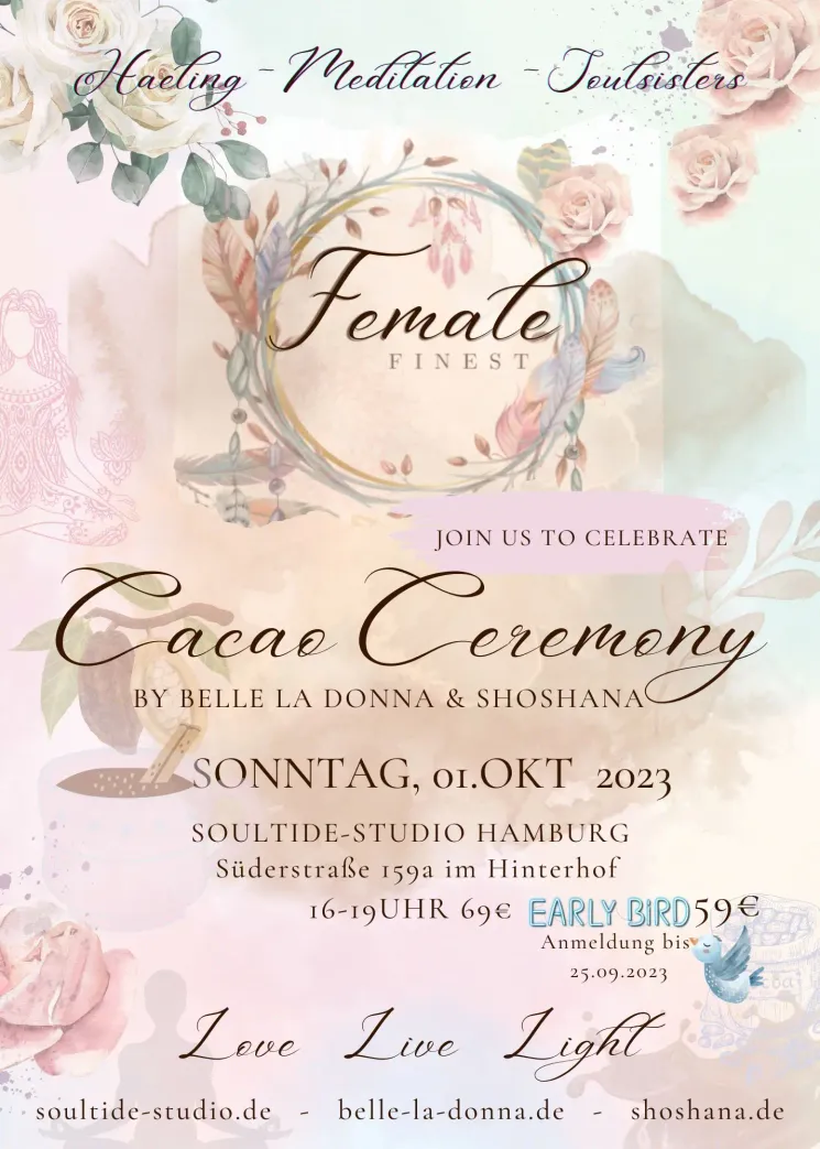 CACAO CEREMONY by Belle La Donna & Shoshana @ Soultide