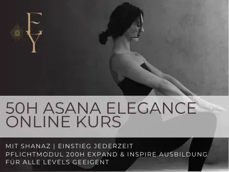 Anzahlung | Asana Elegance - zeitlich flexibler E-Learning Kurs  (Mini Yogalehrer Ausbildung) @ Expanding Yoga Academy