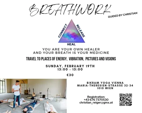 Breath work by Christian Reiger @ Bikram Yoga Schottenring