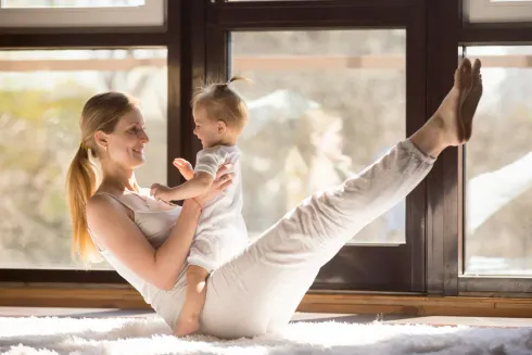 Mami-Baby-Yoga (Rückbildung)  @ Happy Mind Yoga München