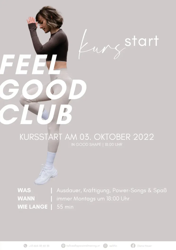 Feel Good Club (DE/EN) @ In Good Shape