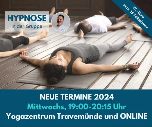 Hypnose in der Gruppe - mit verschiedenen Themen (19:00-20:00) @ Yogazentrum Travemünde