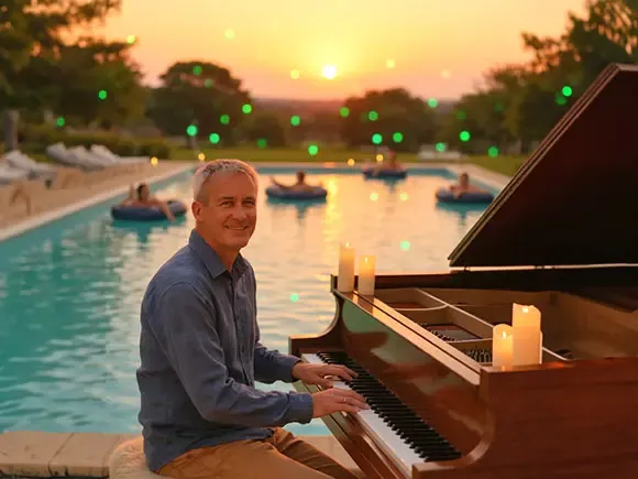 Floating Piano & Handpan Experience Outdoor @ aurum loft