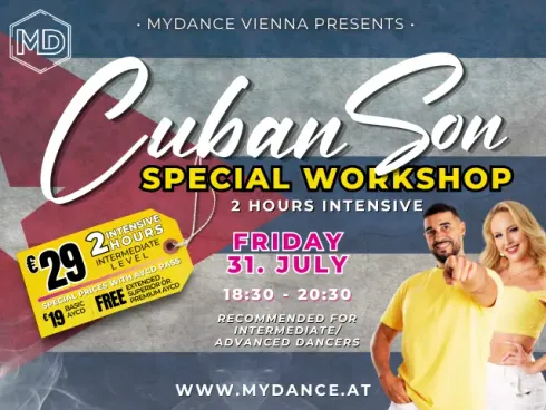 CUBAN SON SPECIAL WORKSHOP with Sergio & Beige @ MYDANCE VIENNA