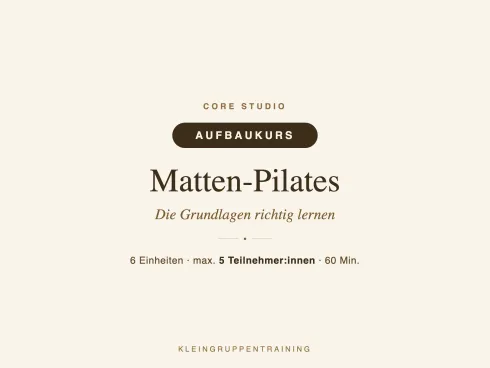 Matten Pilates Aufbaukurs @ cøre studio