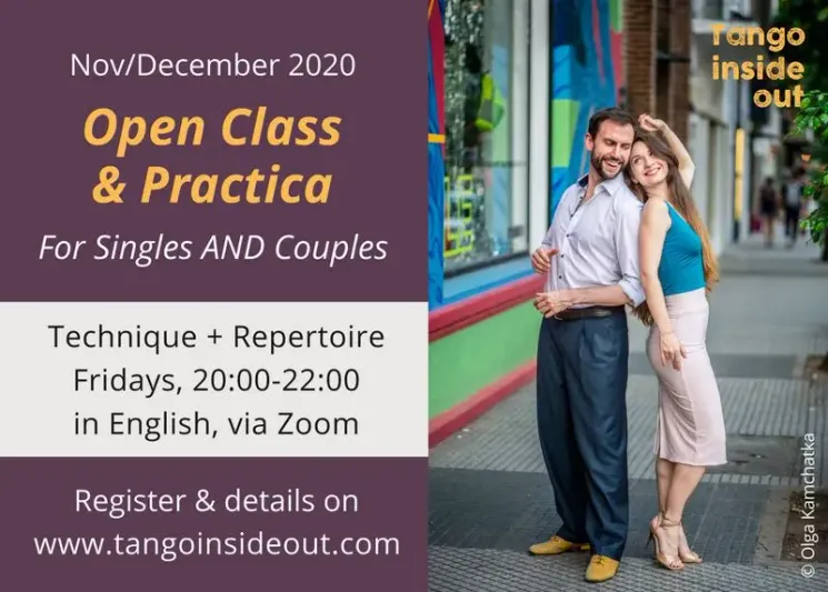 Online Tango Class for Singles & Couples @ Atelier SOL