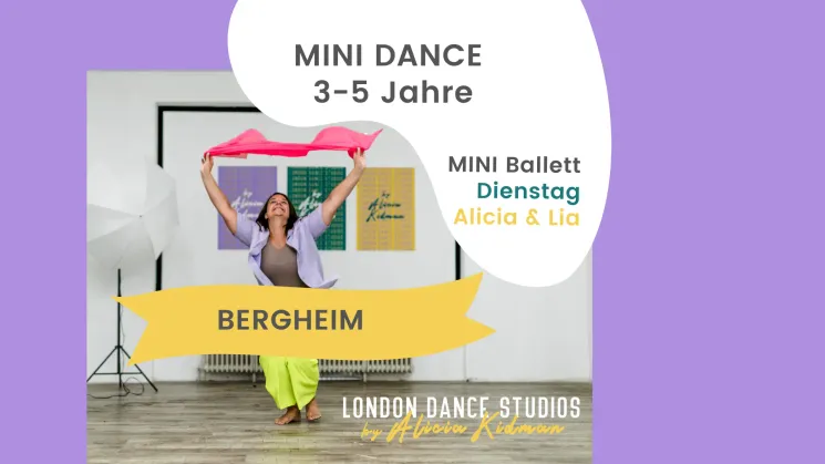 MINI: Ballett für 3-5 Jährige (ohne Begleitung) mit Alicia & Lia, 8 EH, Wintersemester  @ London Dance Studios