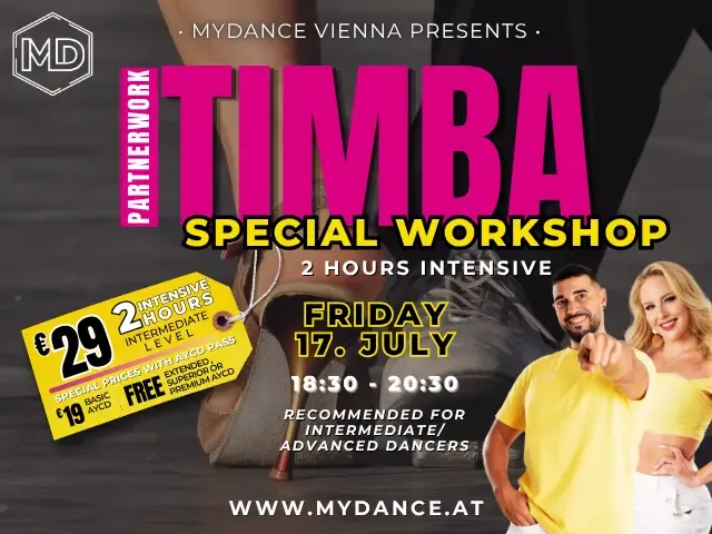 TIMBA PARTNERWORK SPECIAL WORKSHOP with Sergio & Beige @ MYDANCE VIENNA