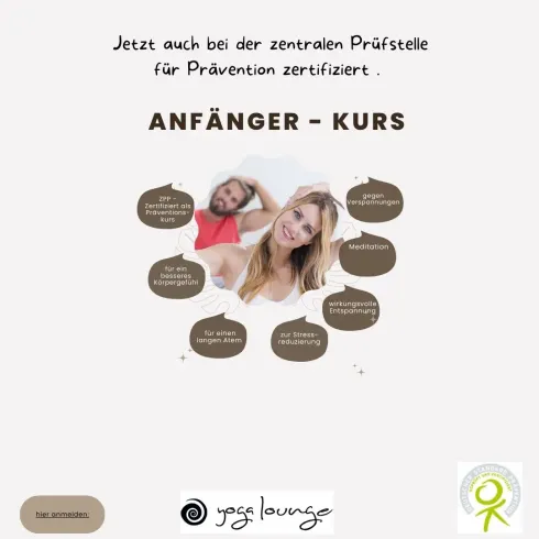 Yoga Anfängerkurs 8 x (ZPP-zertifiziert) @ Yogalounge Herrenberg