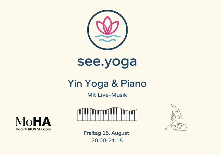 Yin Yoga & Live Piano @ see.yoga - Die Plattform für Yoga am Wolfgangsee