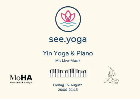 Yin Yoga & Live Piano @ see.yoga - Die Plattform für Yoga am Wolfgangsee