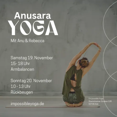 Anusara Yoga mit Anu & Rebecca @ I'M POSSIBLE