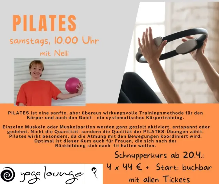 Pilates mit Nelli Schnupperkurs @ Yogalounge Herrenberg