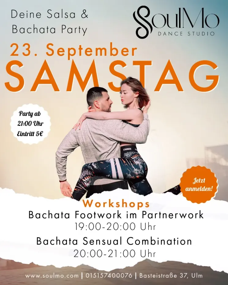 Bachata Sensual Workshops & Party @ SoulMo Dance Studio