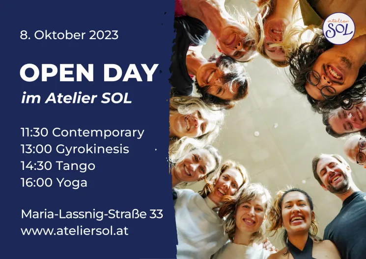 Open Day 8. Oktober | Contemporary, Gyrokinesis, Tango, Yoga @ Atelier SOL
