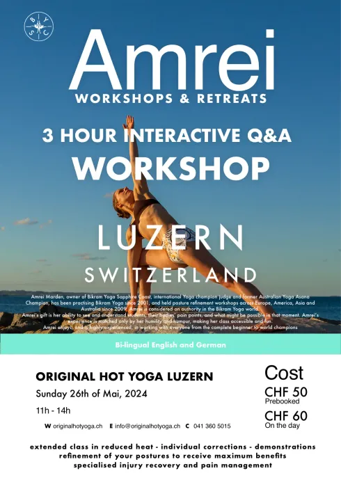 Bikram Workshop @ Original Hot Yoga Luzern