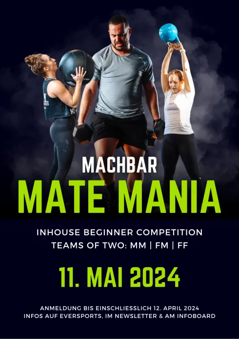 Machbar Mate Mania @ Machbar Training & Machbar CrossFit