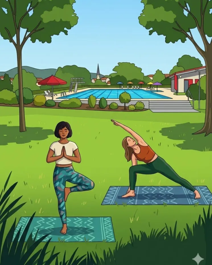 Yoga & Swim: Summer-Flow & Morning Swim @ Bewegungsstudio Pfalz