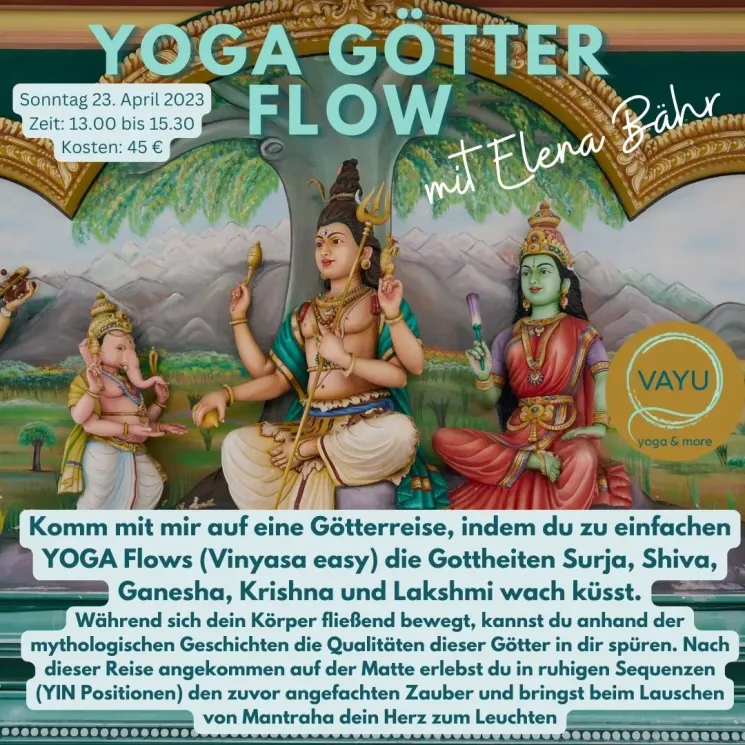 Yoga Götter Flow mit Elena Bähr @ Vayu Yoga and more