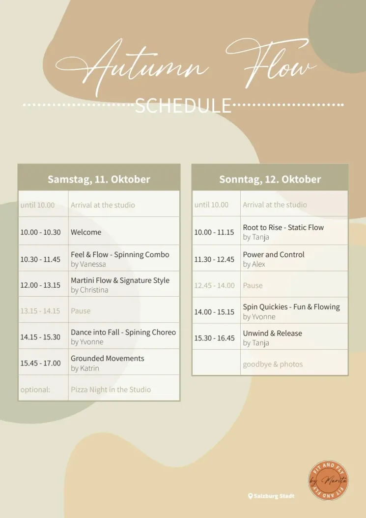 Autumn Flow - Pole Camp @ Fit & Fly by Marita