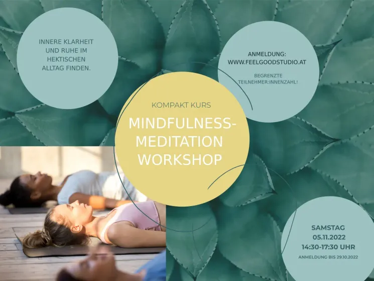 ::: SOLD OUT ::: Mindfulness-Meditation Workshop @ Feelgoodstudio 1040 " Movement / Vritti "