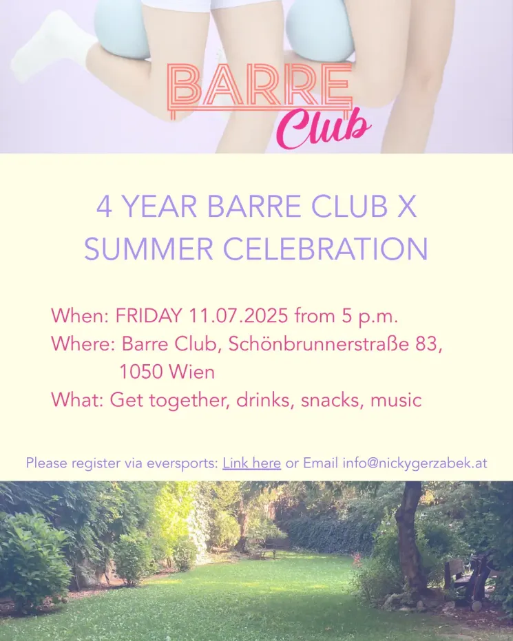 4 YEAR BARRE CLUB X SUMMER CELEBRATION @ Barre Club