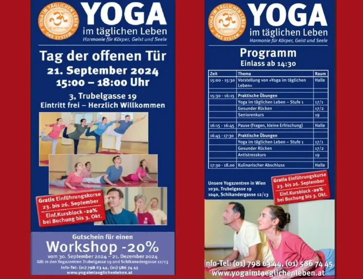 Wir feiern mit Dir unseren : "TAG DER OFFENEN TÜR" @ Yoga im täglichen Leben