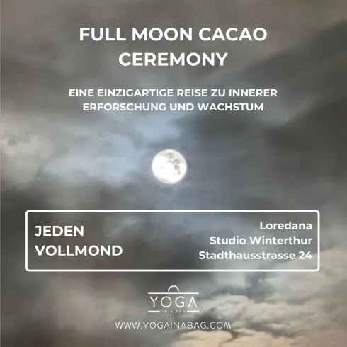 Full Moon Cacao Ceremony @ Yoga in a Bag Winterthur - Wir sind neu auf www.sportsnow.ch